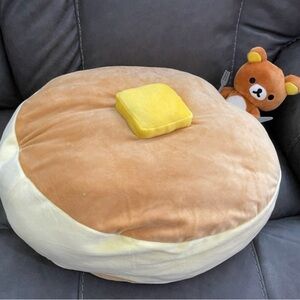 Rilakkuma Eats Mochimochi Pancake Jumbo XL Plush RARE